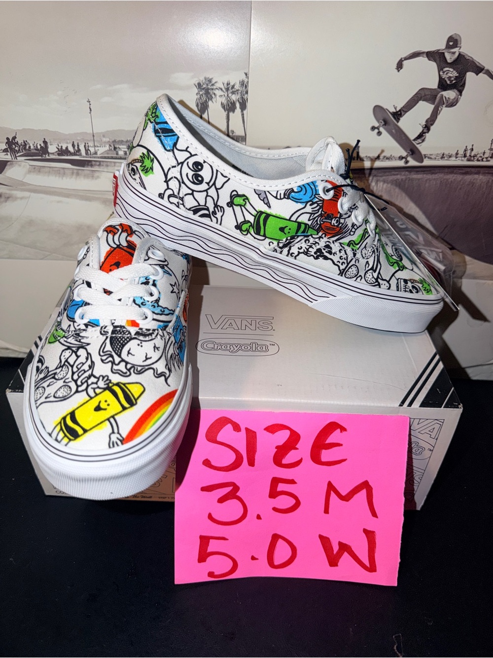 Vans Authentic Crayola sz 3.5 Men’s 5.0 Woman